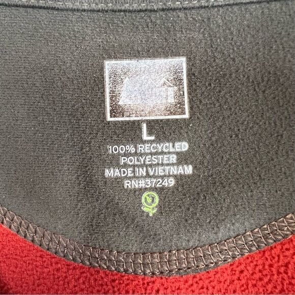 REI Fleece Pullover in Burnt Red Size Men's Large - Picture 6 of 7